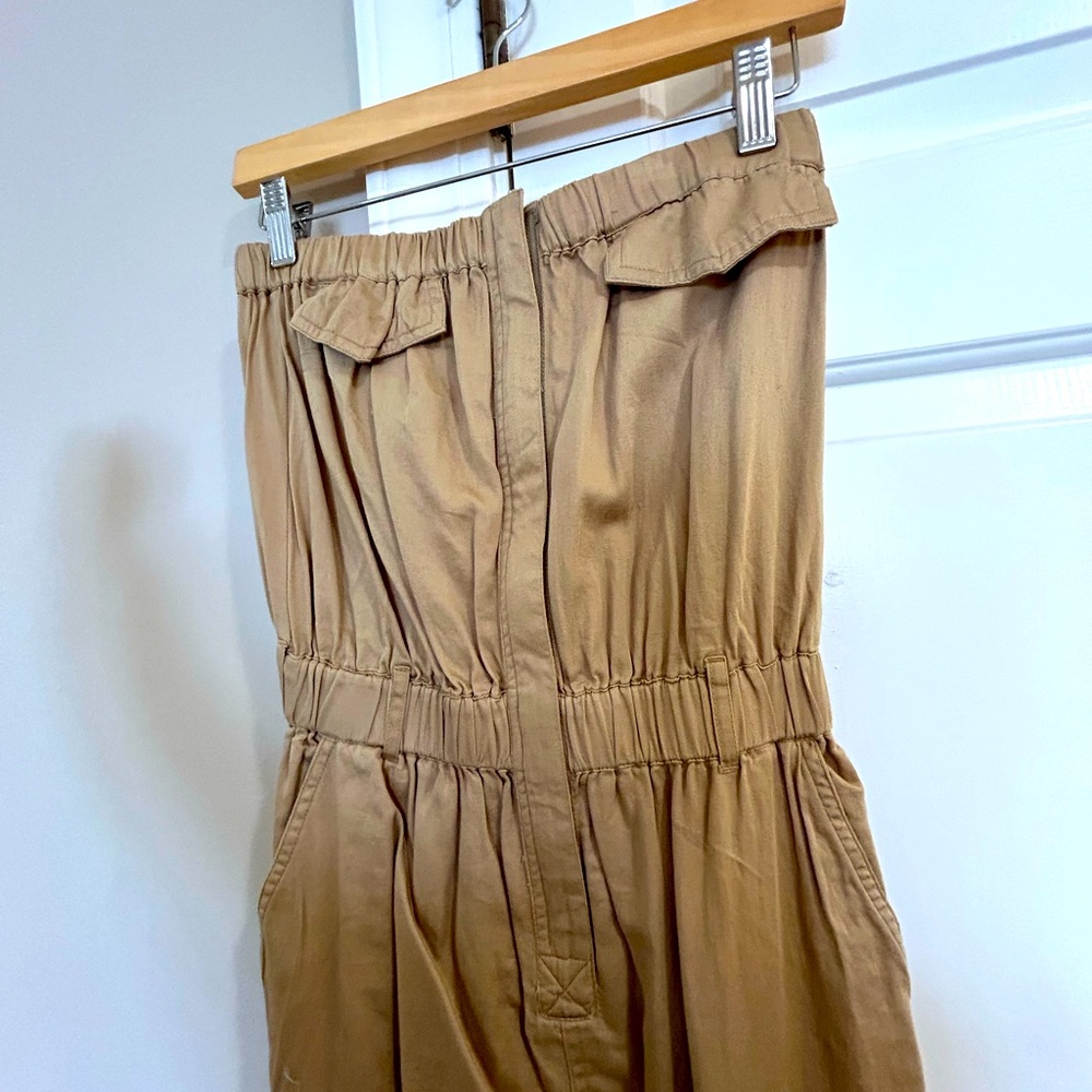 ASOS utility dress in khaki. Size 4 Never worn. Better for someone over 5’2